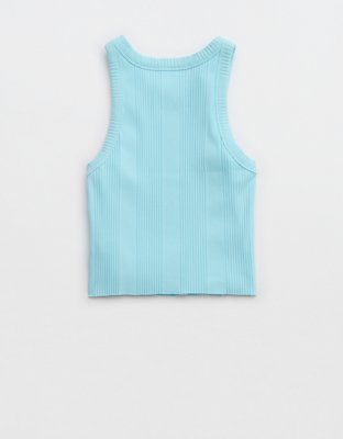 Aerie Textured Free Spirit Ribbed Tank Top