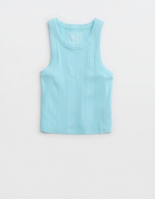 Aerie Textured Free Spirit Ribbed Tank Top