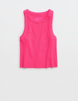 Aerie Textured Free Spirit Ribbed Tank Top