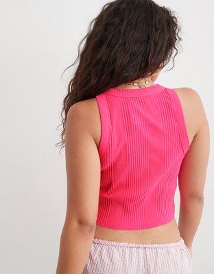 Aerie Textured Free Spirit Ribbed Tank Top