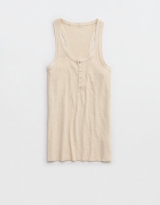 Aerie No BS Henley Tank Top