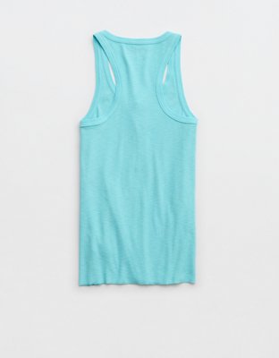 Camiseta sin mangas con cuello henley No BS Aerie