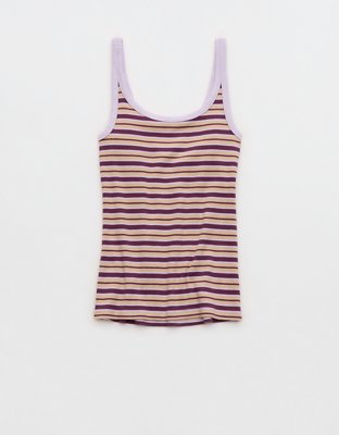 Женский топ Aerie Reset Scoop Neck, цвет: Wineberry — фото 5