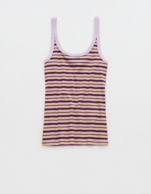 Женский топ Aerie Reset Scoop Neck, цвет: Wineberry — фото 4