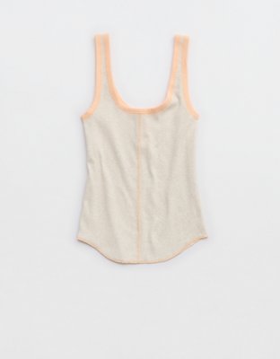 Aerie Ribbed Henley Tank Top