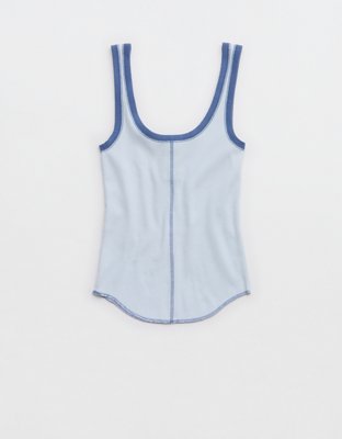 Aerie Ribbed Henley Tank Top