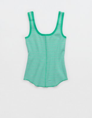 Aerie Ribbed Scoop Neck Tank Top