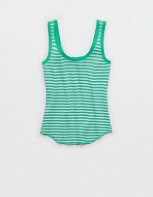 Aerie Ribbed Scoop Neck Tank Top