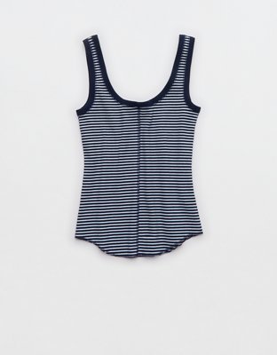 Aerie Ribbed Scoop Neck Tank Top