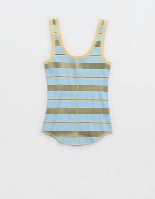 Aerie Ribbed Scoop Neck Tank Top