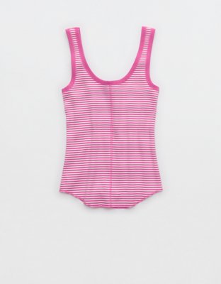Aerie Ribbed Scoop Neck Tank Top
