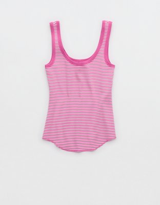 Aerie Ribbed Scoop Neck Tank Top