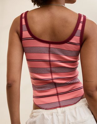 Aerie Ribbed Scoop Neck Tank Top