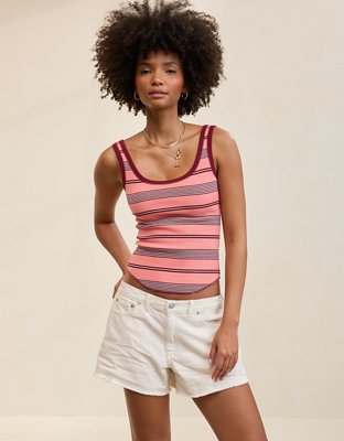 Aerie Ribbed Scoop Neck Tank Top
