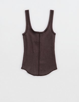 Aerie Ribbed Henley Tank Top