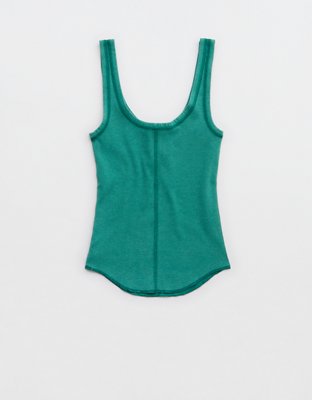 Aerie Ribbed Henley Tank Top