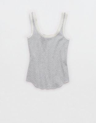 Aerie Ribbed Scoop Neck Tank Top