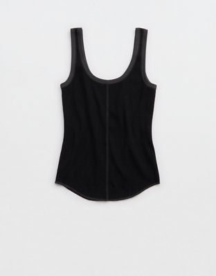 Aerie Ribbed Scoop Neck Tank Top