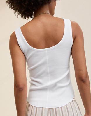 Aerie Ribbed Scoop Neck Tank Top