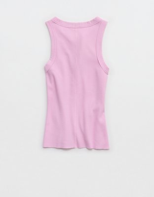 Aerie Unwind Waffle Henley Tank Top