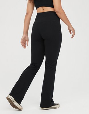 OFFLINE By Aerie Real Me Waffle High Waisted Ruched Flare Legging