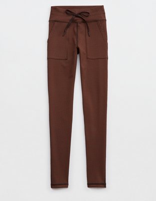 Женские брюки Aerie OFFLINE By Aerie Mini Houndstooth Drawcord Legging — фото 4