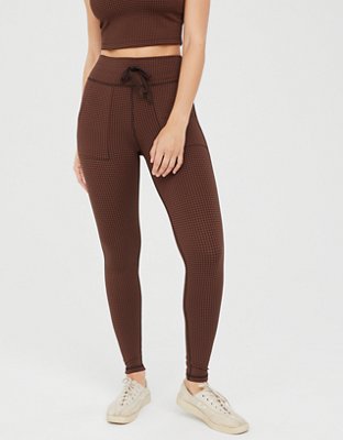 Женские брюки Aerie OFFLINE By Aerie Mini Houndstooth Drawcord Legging — фото 6