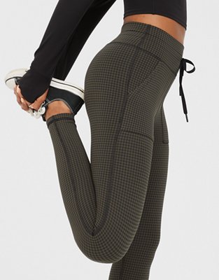 OFFLINE By Aerie Mini Houndstooth Drawcord Legging