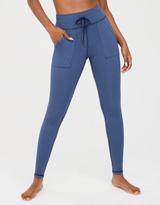 OFFLINE By Aerie Legging con cordón y diseño de pata de gallo pequeña