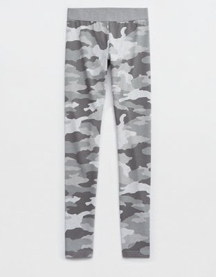Aerie Camo Multi Color Gray Leggings Size S - 48% off