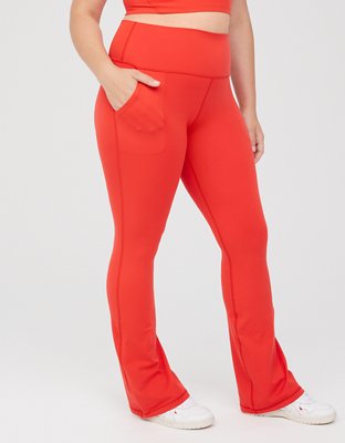 OFFLINE By Aerie The Hugger High Waisted Foldover Flare Legging