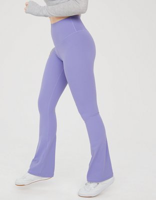 Aerie high waisted purple ombré leggings size small fleece lined