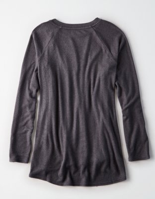 Женские футболки American Eagle AE Soft & Sexy Plush Baseball Tee — фото 4