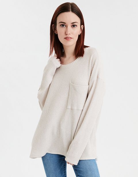 Женские свитеры American Eagle AE Soft Plush Crew Neck Sweater