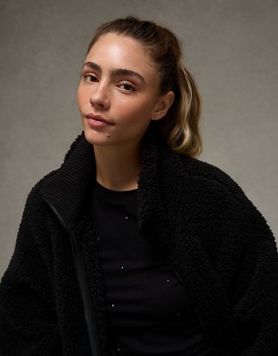 AE Sherpa Full Zip Sweatshirt