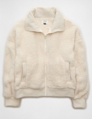 AE Full-Zip Sherpa Fleece Sweatshirt