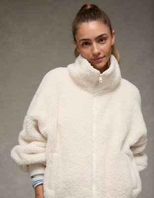 AE Full-Zip Sherpa Fleece Sweatshirt