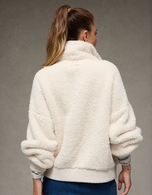 AE Full-Zip Sherpa Fleece Sweatshirt