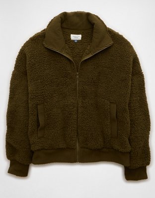 AE Full-Zip Sherpa Fleece Sweatshirt