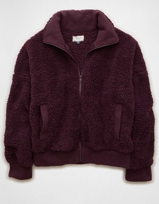 AE Full-Zip Sherpa Fleece Sweatshirt