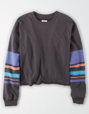 AE Fleece Cropped Crew Neck Sweatshirt