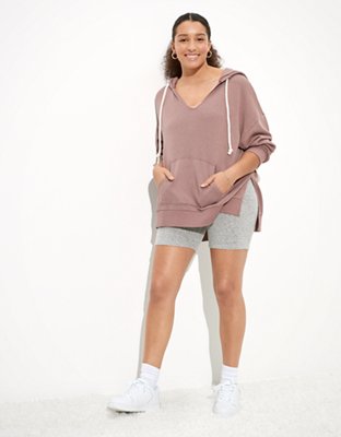 ae fleece notch neck hoodie Cinosural International School