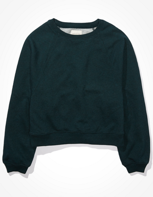 AE Fleece Cropped Crew Neck Sweatshirt