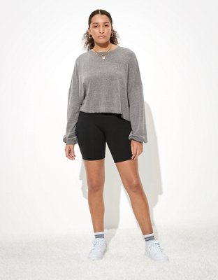 ae drop shoulder crew neck sweatshirt