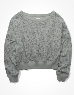 AE Fleece Off-The-Shoulder Sweatshirt