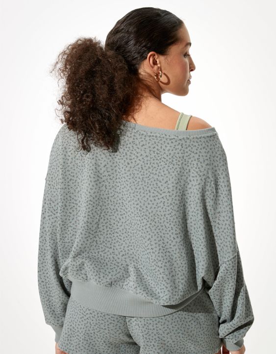 AE Fleece Off-The-Shoulder Sweatshirt