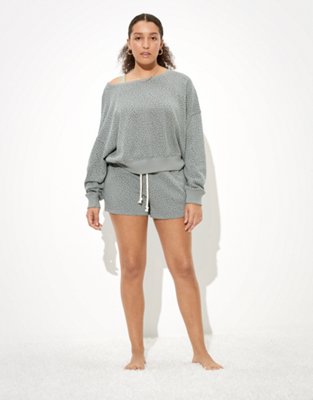 Женские худи American Eagle AE Fleece Off-The-Shoulder Sweatshirt — фото 5