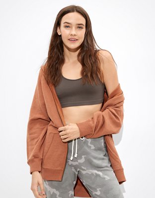 AE Fleece Oversized Zip Up Hoodie