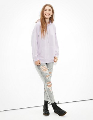 AE Fleece Oversized Side Slit Hoodie