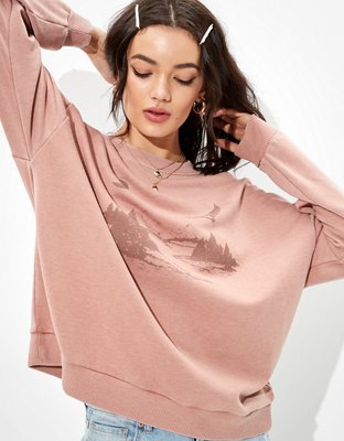 ae fleece crewneck sweatshirt